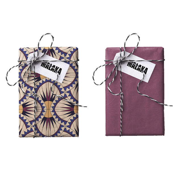Malaka Double-Sided Stone Gift Wrapping Paper
