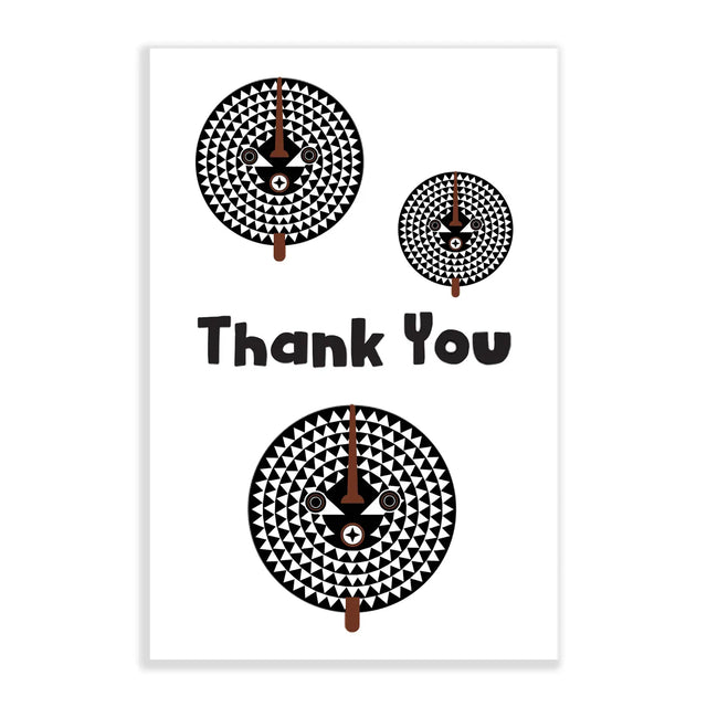 Thank You Card (African Mask)