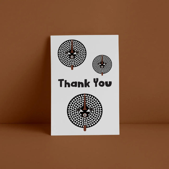 Thank You Card (African Mask)
