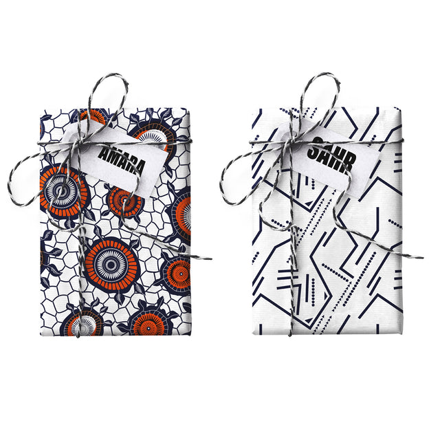Amara + Sahr Double-Sided Stone Gift Wrapping Paper